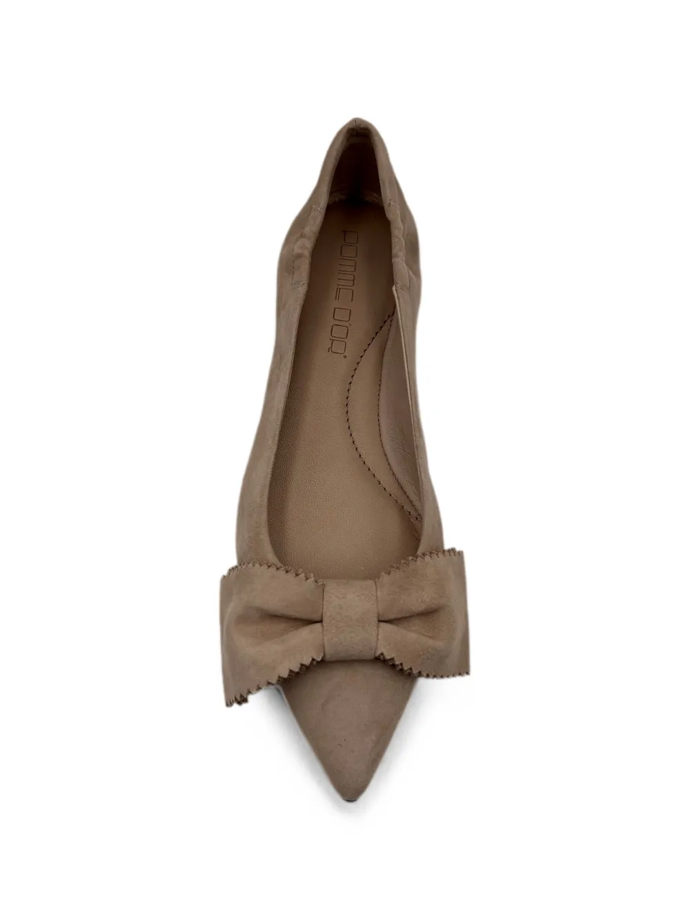 Pomme D´Or Ingrid bow-detail pointed-toe pumps Beige