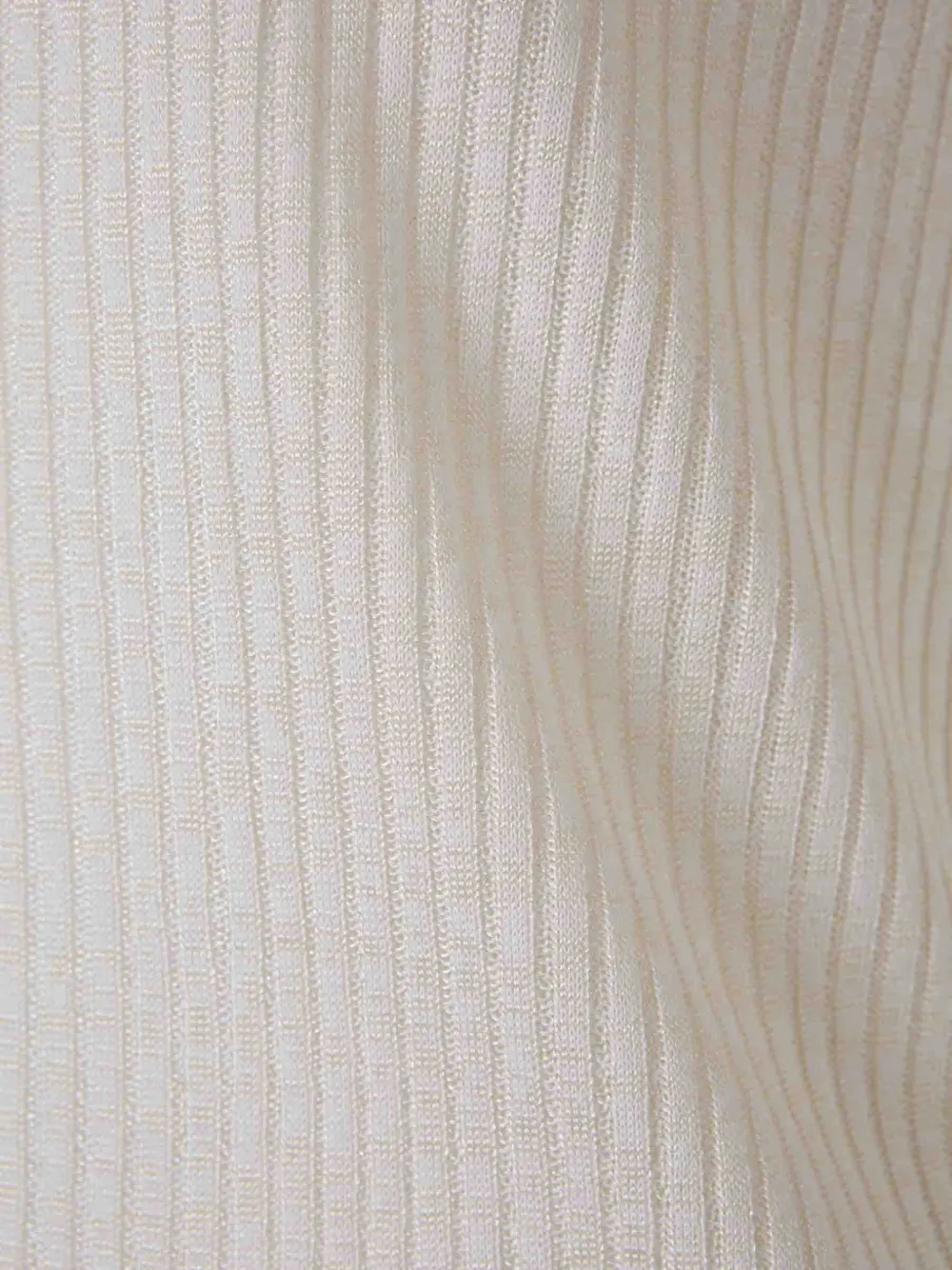 Peserico Ribgebreide trui met korte mouwen Beige