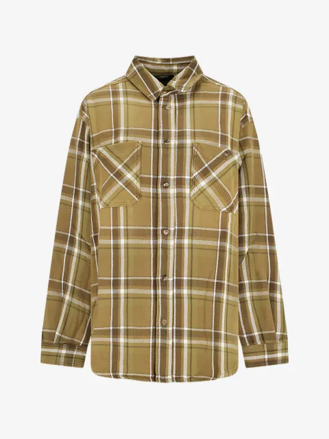 Destin camisa con bolsillo en el pecho y cuadros estampados
