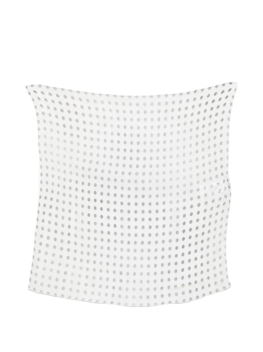 Ermanno Scervino Polka-dot Scarf In White