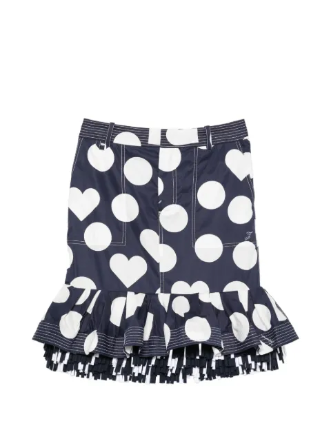 Jacquemus La Jupe Cabana ruffled-hem midi skirt