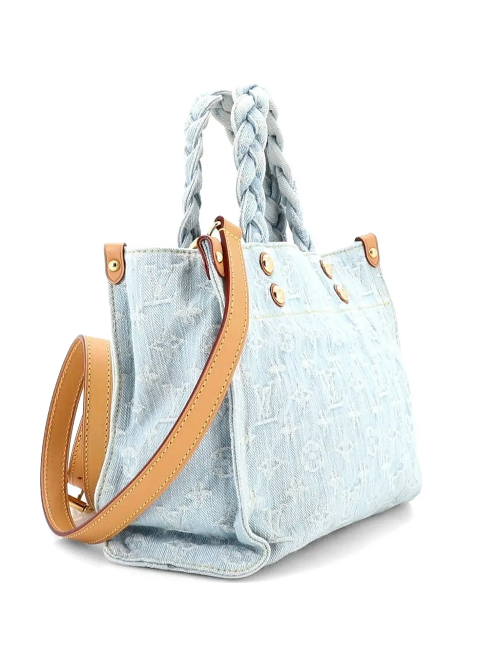 Louis Vuitton Pre-Owned Let Go Monogram Denim PM tote bag - Blu