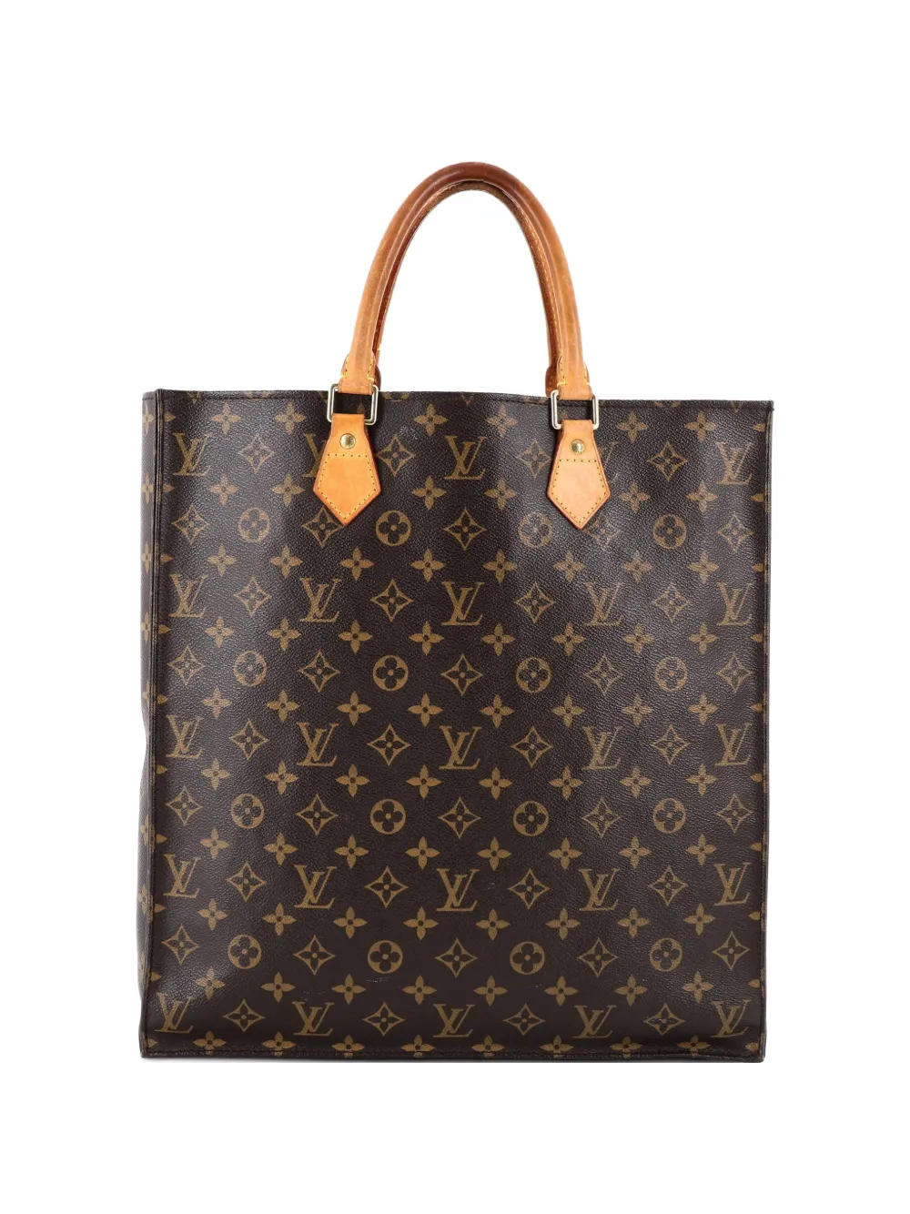 Louis Vuitton Pre-Owned Borsa tote Sac Plat in tela con monogramma - Marrone
