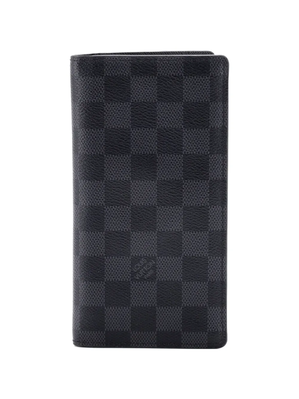 Louis Vuitton Pre-Owned Portafoglio Brazza piccolo in tela Damier Graphite - Nero