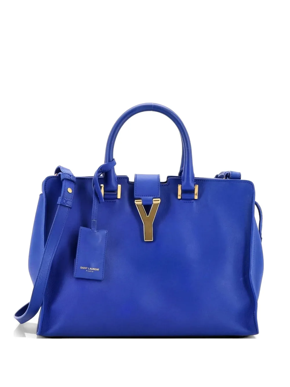Saint Laurent Pre-Owned Classic Y Cabas Leather Small satchel - Blu