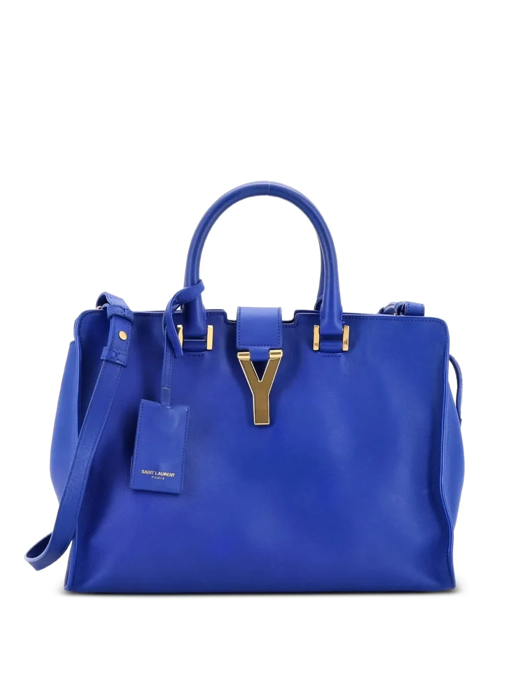 Saint Laurent Pre-Owned Classic Y Cabas Leather Small satchel - Blu