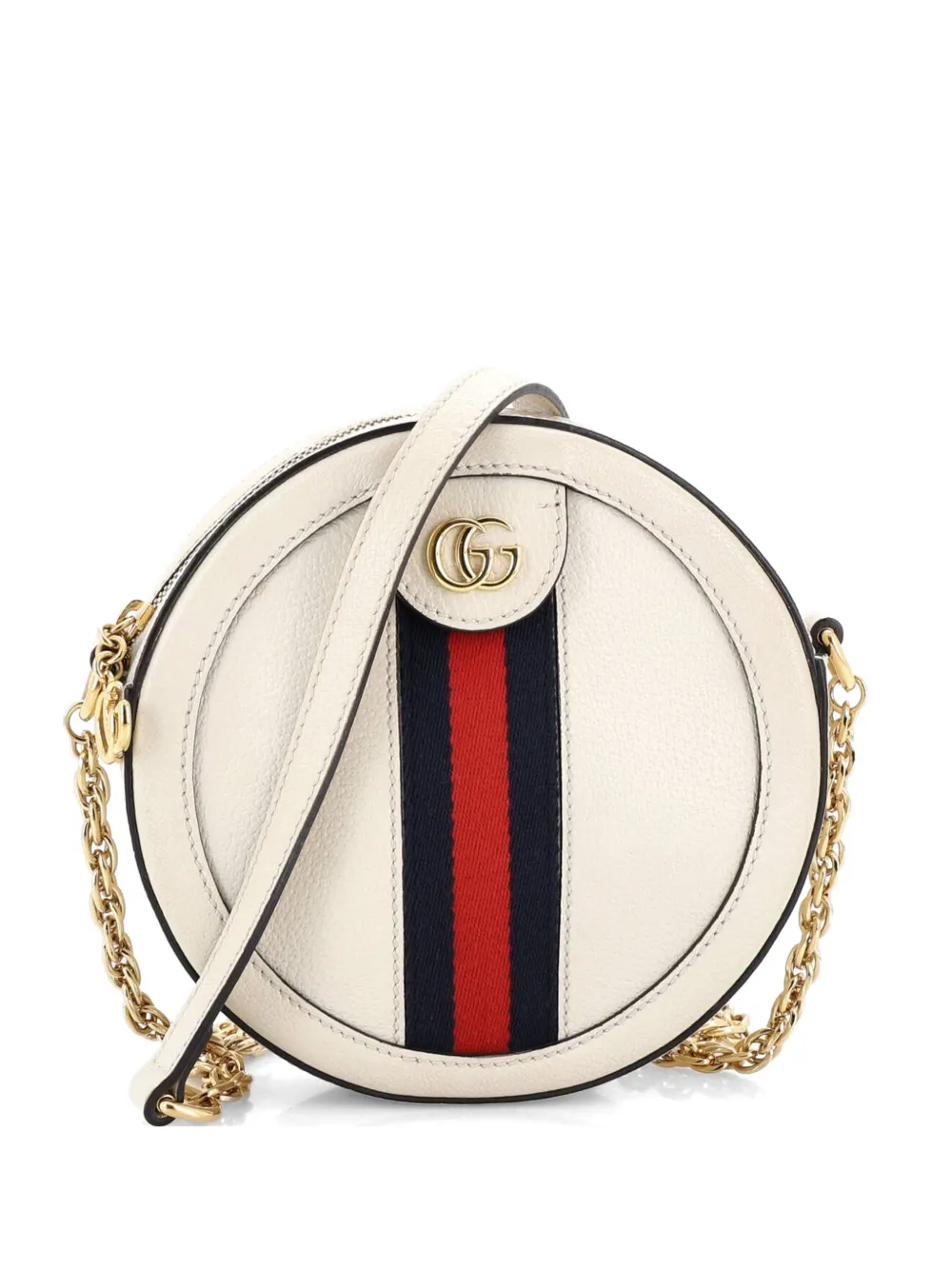 Gucci Pre-Owned Borsa a tracolla Ophidia tonda mini in pelle - Toni neutri