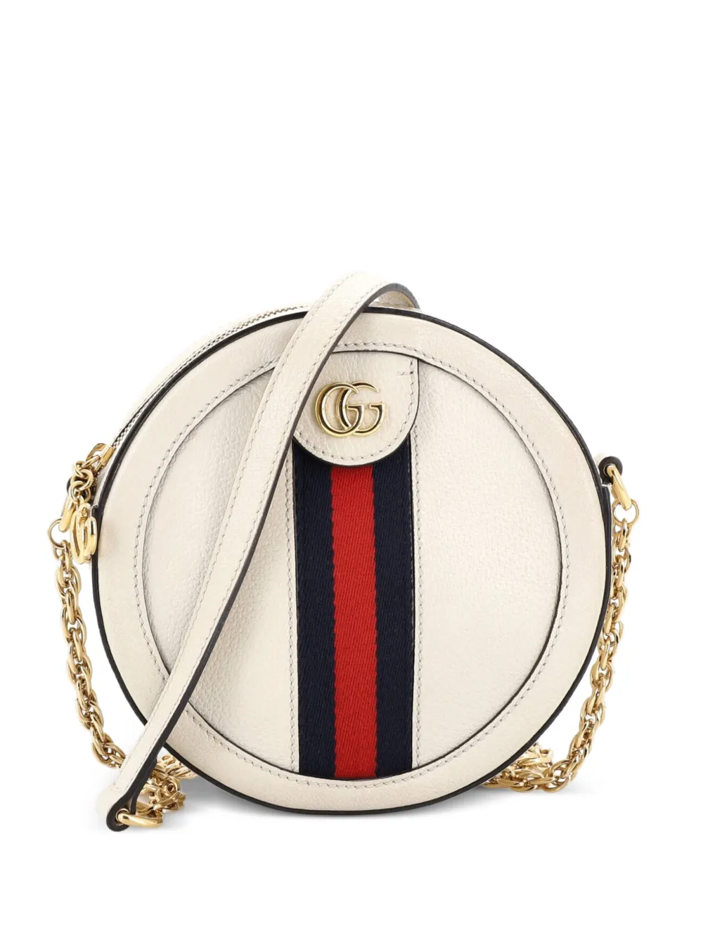 Gucci Pre-Owned Borsa a tracolla Ophidia tonda mini in pelle - Toni neutri