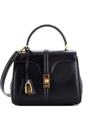 Celine Pre-Owned 16 Top Handle Bag Smooth Calfskin Mini Satchel