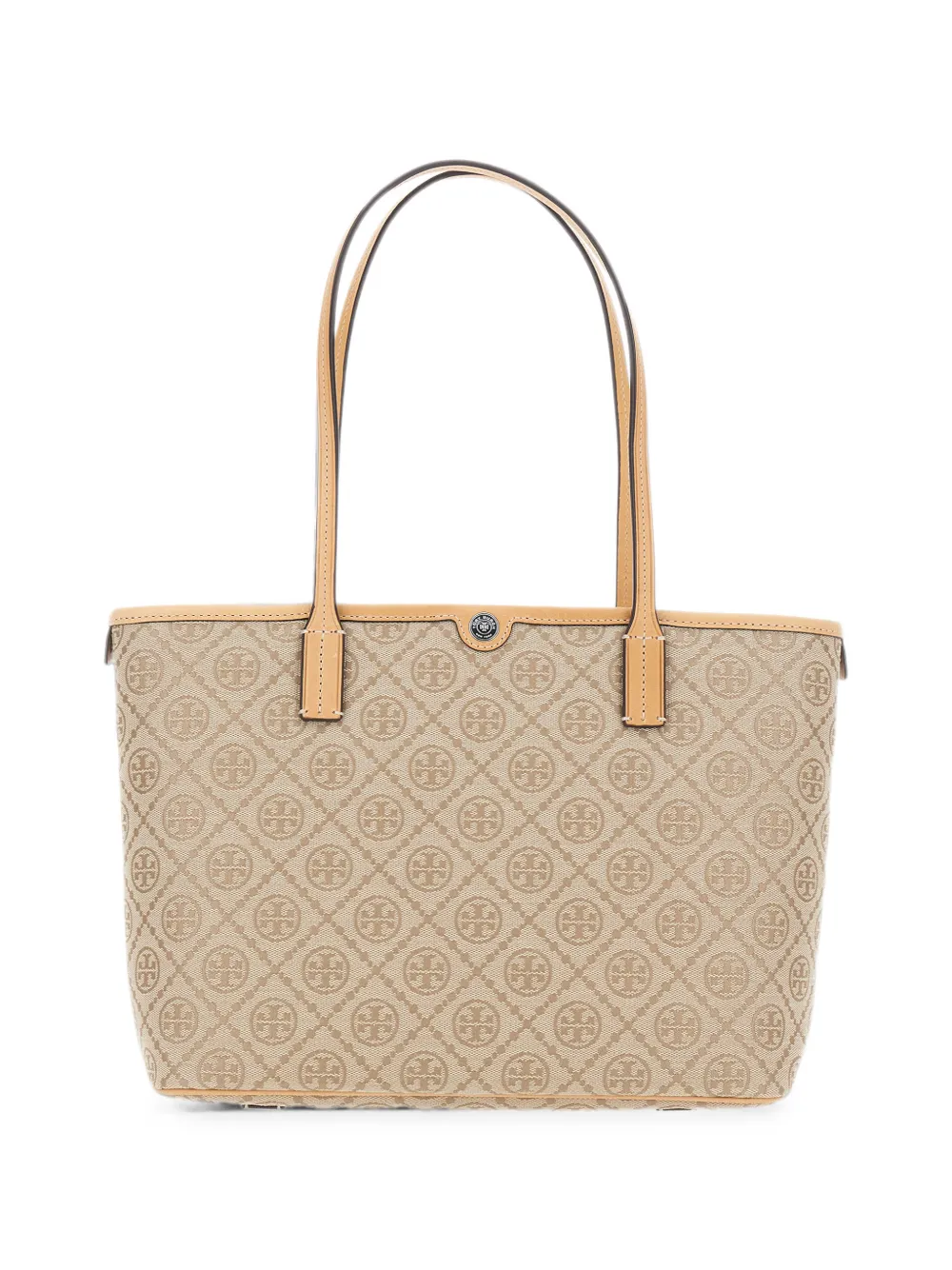 Tory Burch Small T-monogram Tote Bag In Neutral