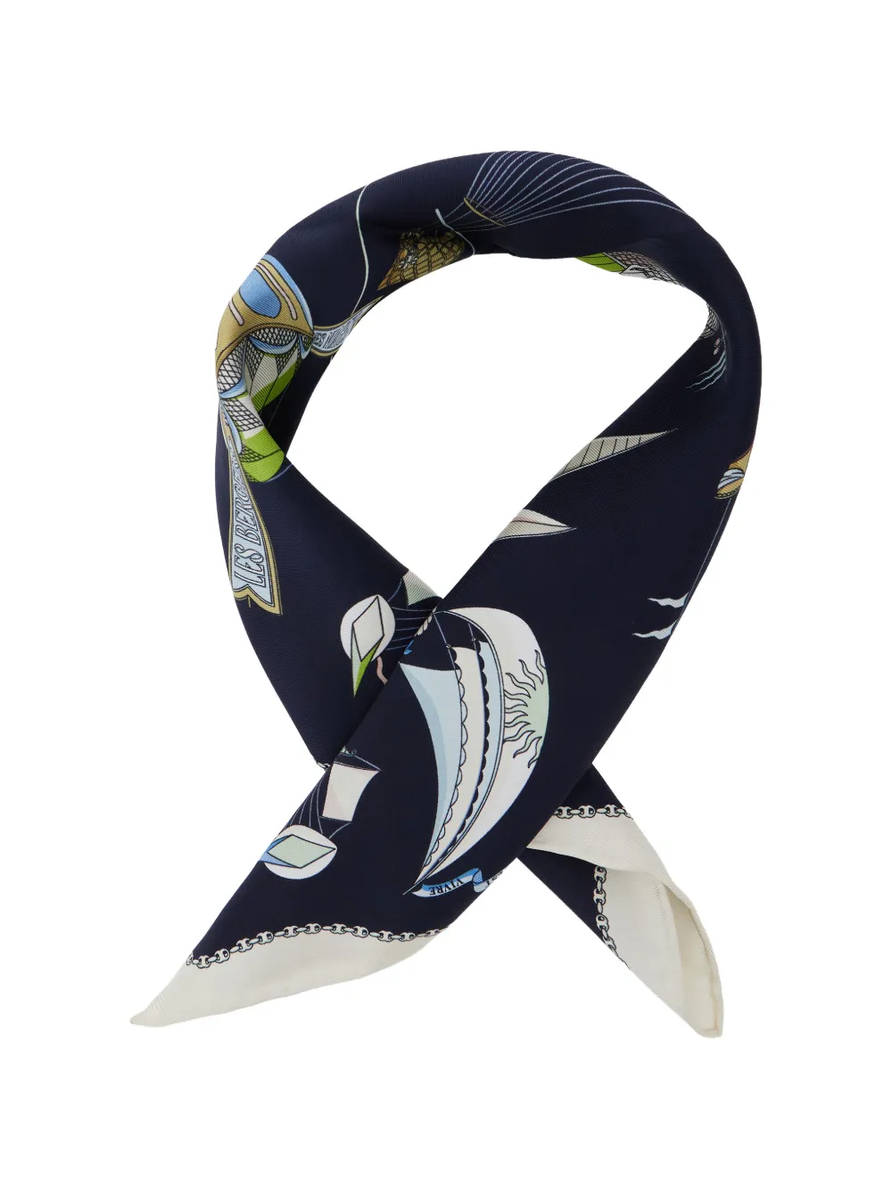 Tory Burch hot air balloon neckerchief scarf