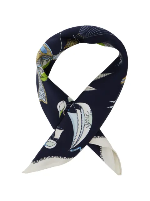 Tory Burch hot air balloon neckerchief scarf