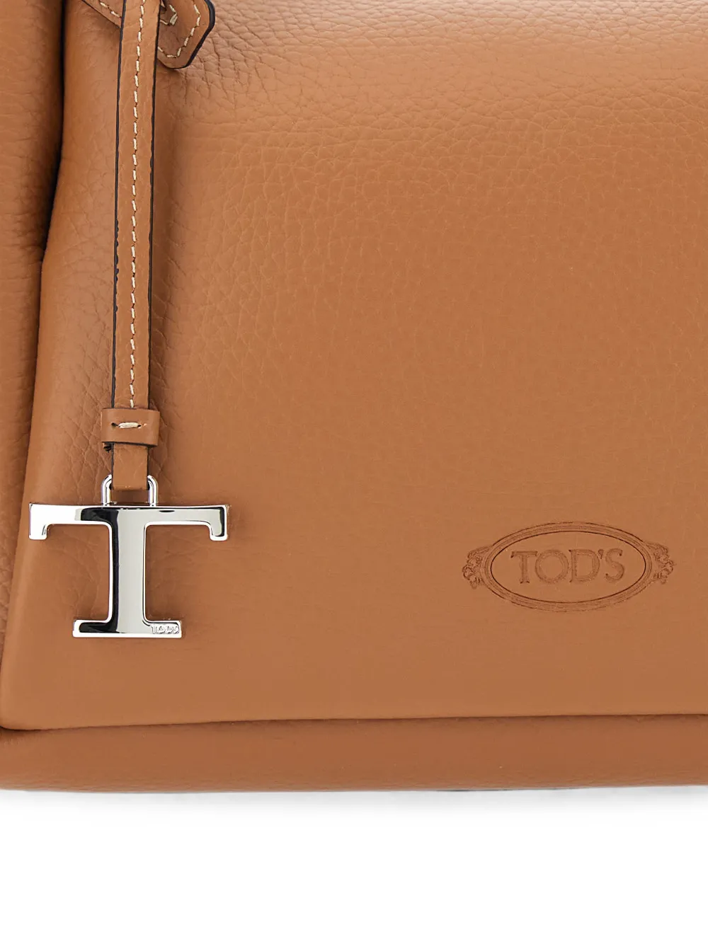Tod's T Timeless handtas met textuur Bruin