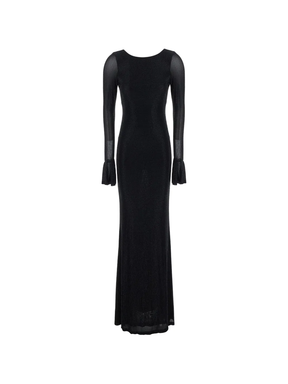 TWENTY FOURHAITCH Algedi crystal-embellished open-back maxi dress