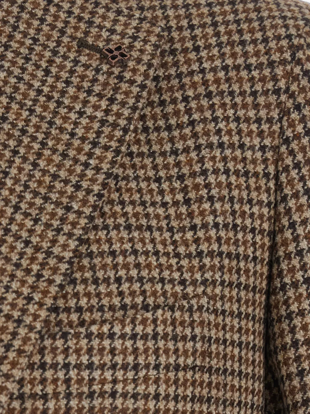 Tagliatore Monte Carlo blazer met pied-de-poule print Bruin