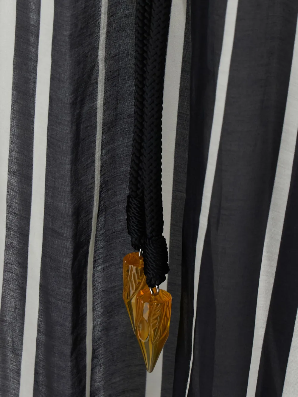 Tory Burch Gestreepte tuniek met ceintuur Zwart