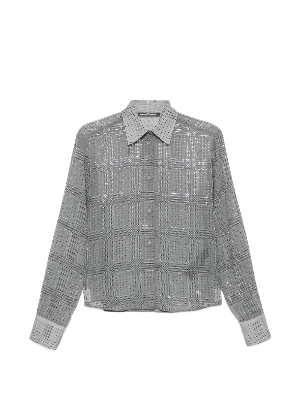 Ermanno Scervino crystal-embellished shirt - Grigio