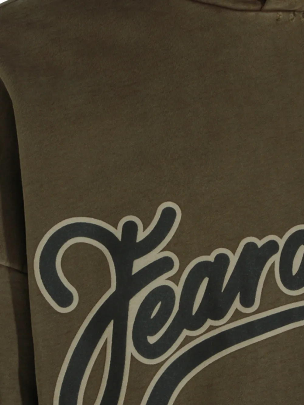 Fear Of God Hoodie met logoprint Bruin