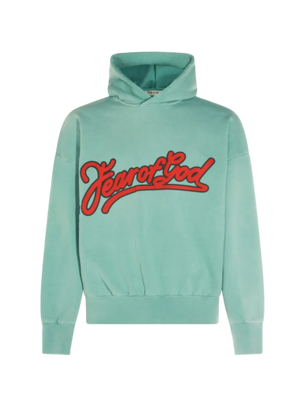 Fear Of God logo-print hoodie - Blau