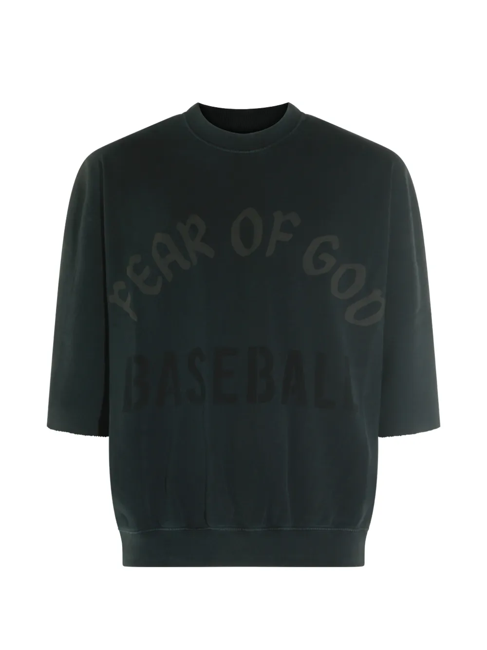 Fear Of God logo-print short-sleeve sweater - Grigio