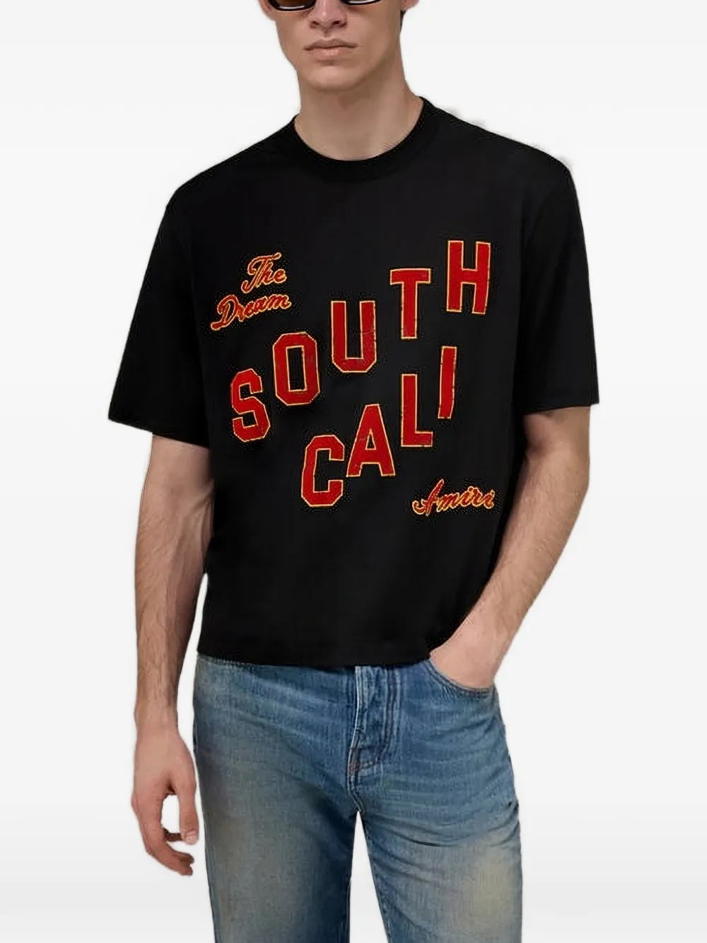AMIRI T-shirt met logoprint Zwart