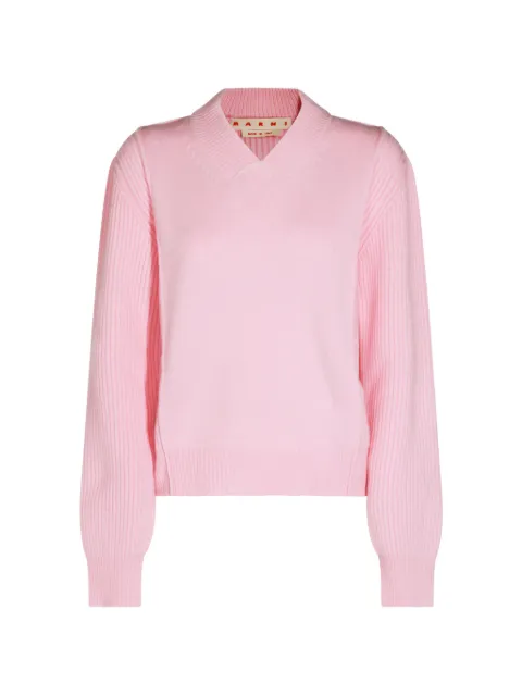 Marni — ribbed-knit V-neck sweater