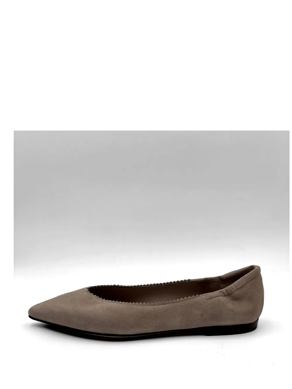 Pomme D´Or pointed-toe scalloped ballet flats - Toni neutri