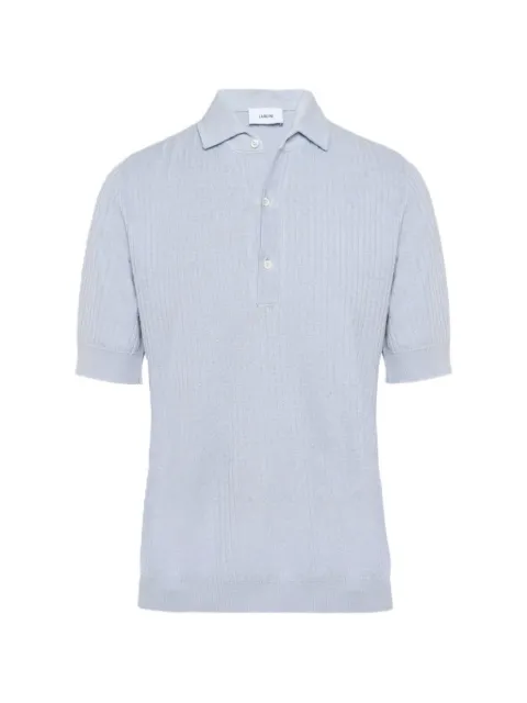 Lardini ribbed-knit polo shirt