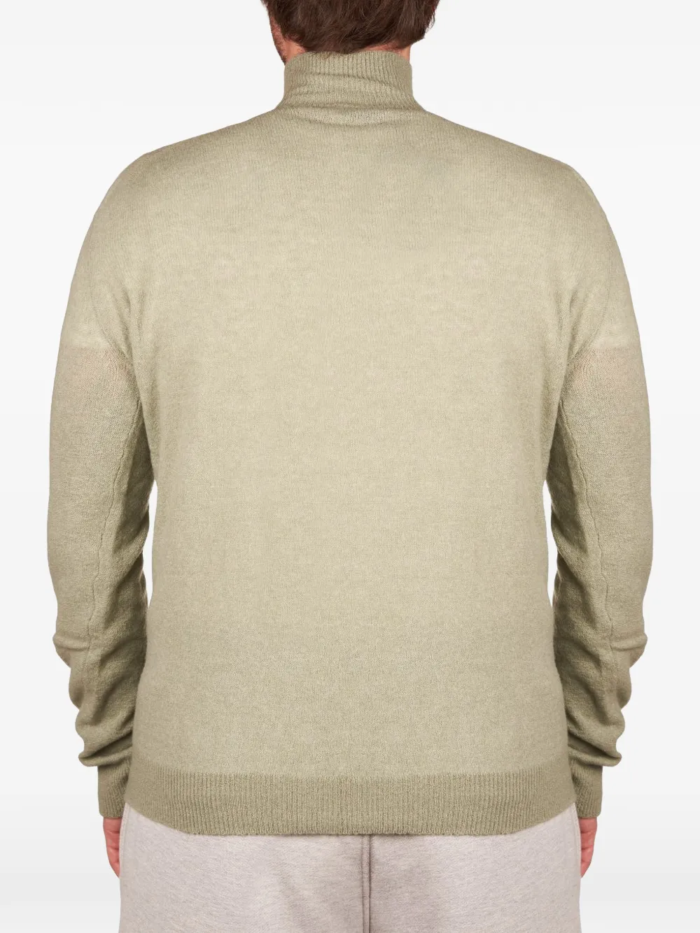 Altea high-neck ribbed-trim sweater Groen