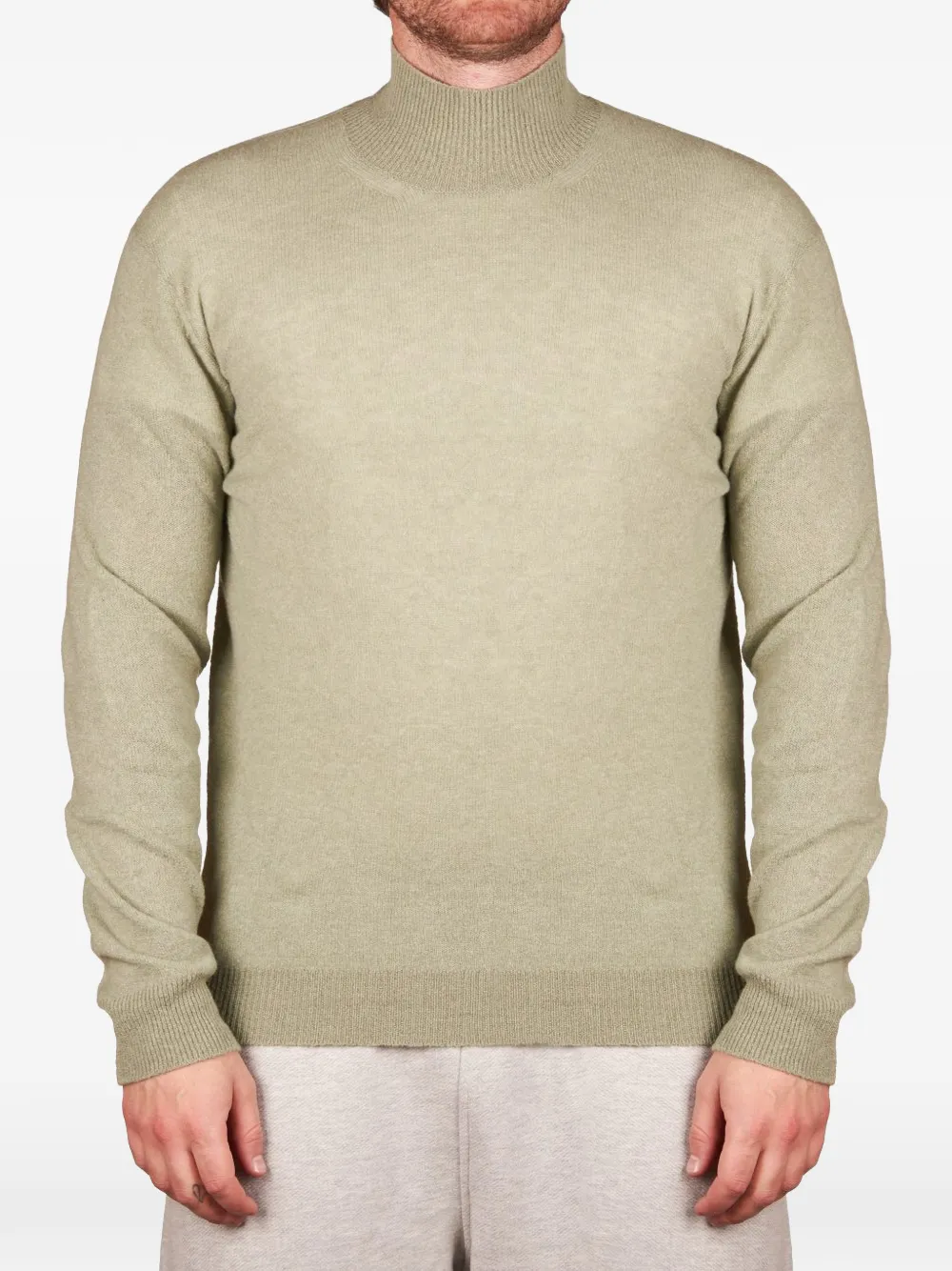 Altea high-neck ribbed-trim sweater Groen
