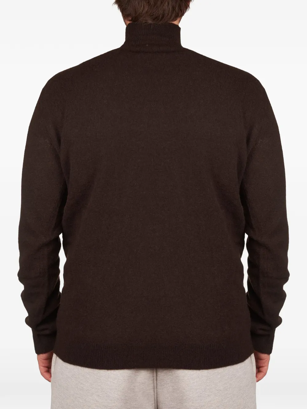 Altea high-neck fine-knit sweater Bruin