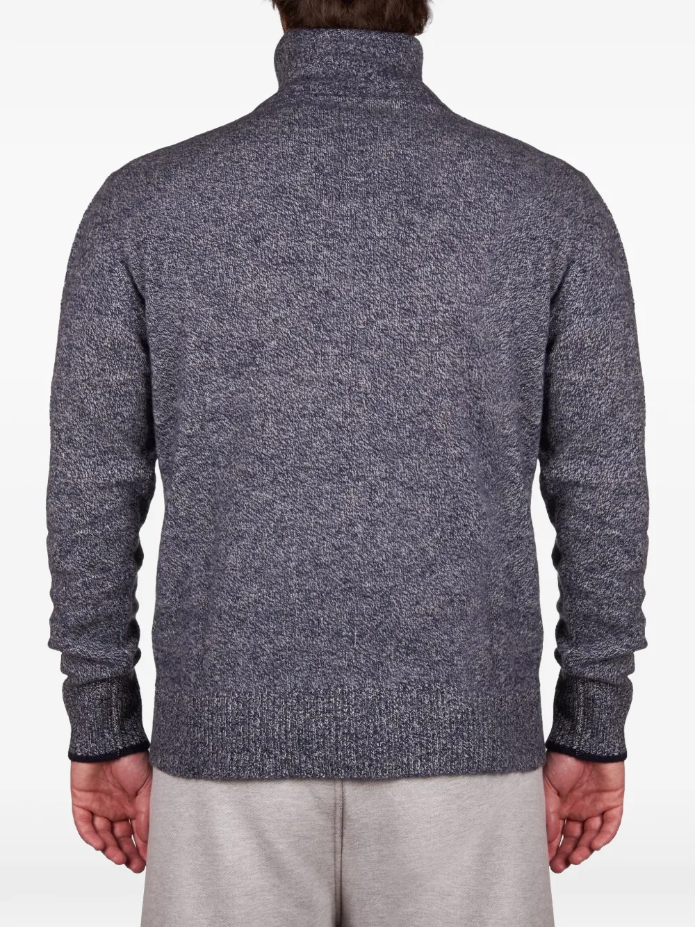 Altea marl-knit roll-neck sweater Blauw