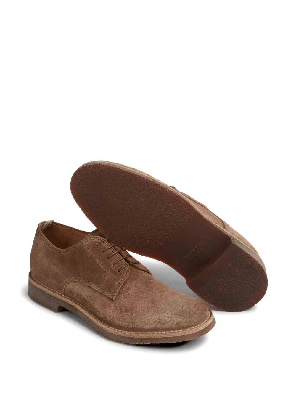 Officine Creative Hopkins suede derby shoes Beige