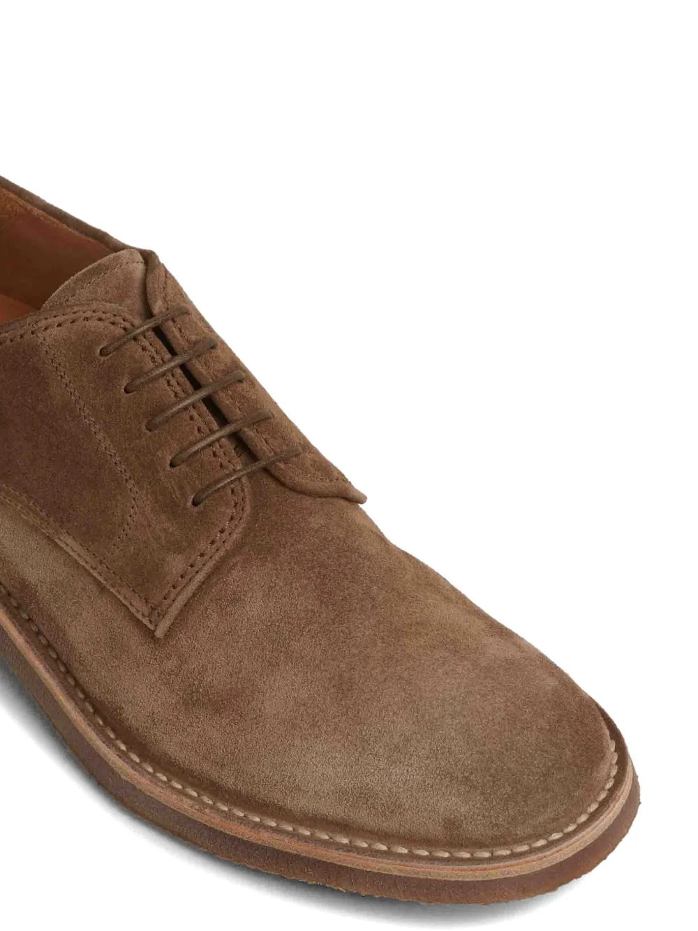 Officine Creative Hopkins suede derby shoes Beige