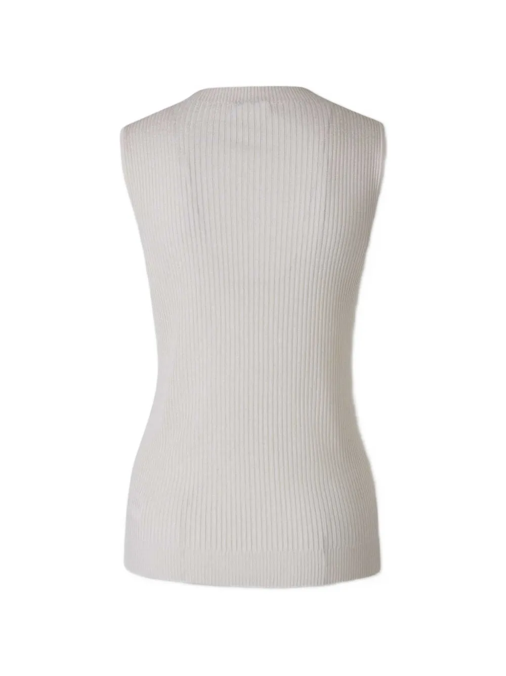 Peserico Ribgebreide top Wit