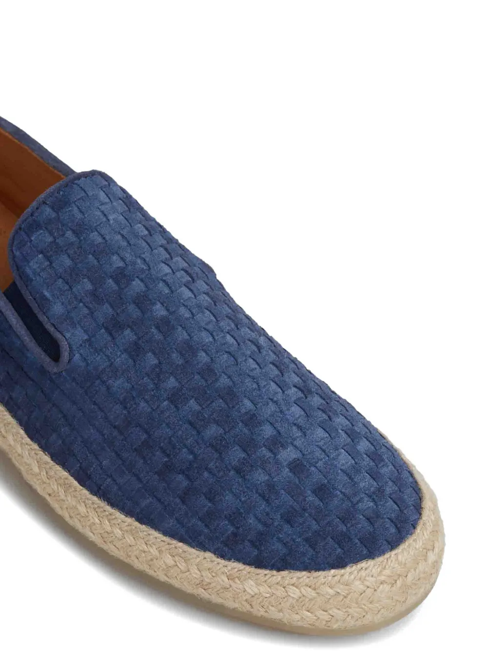 Officine Creative Bowline woven-effect slip-on shoes Blauw