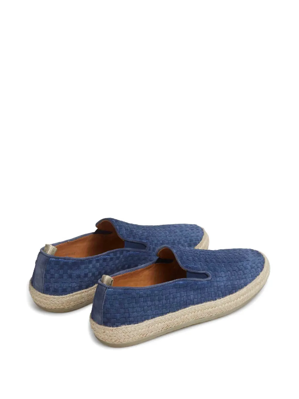 Officine Creative Bowline woven-effect slip-on shoes Blauw