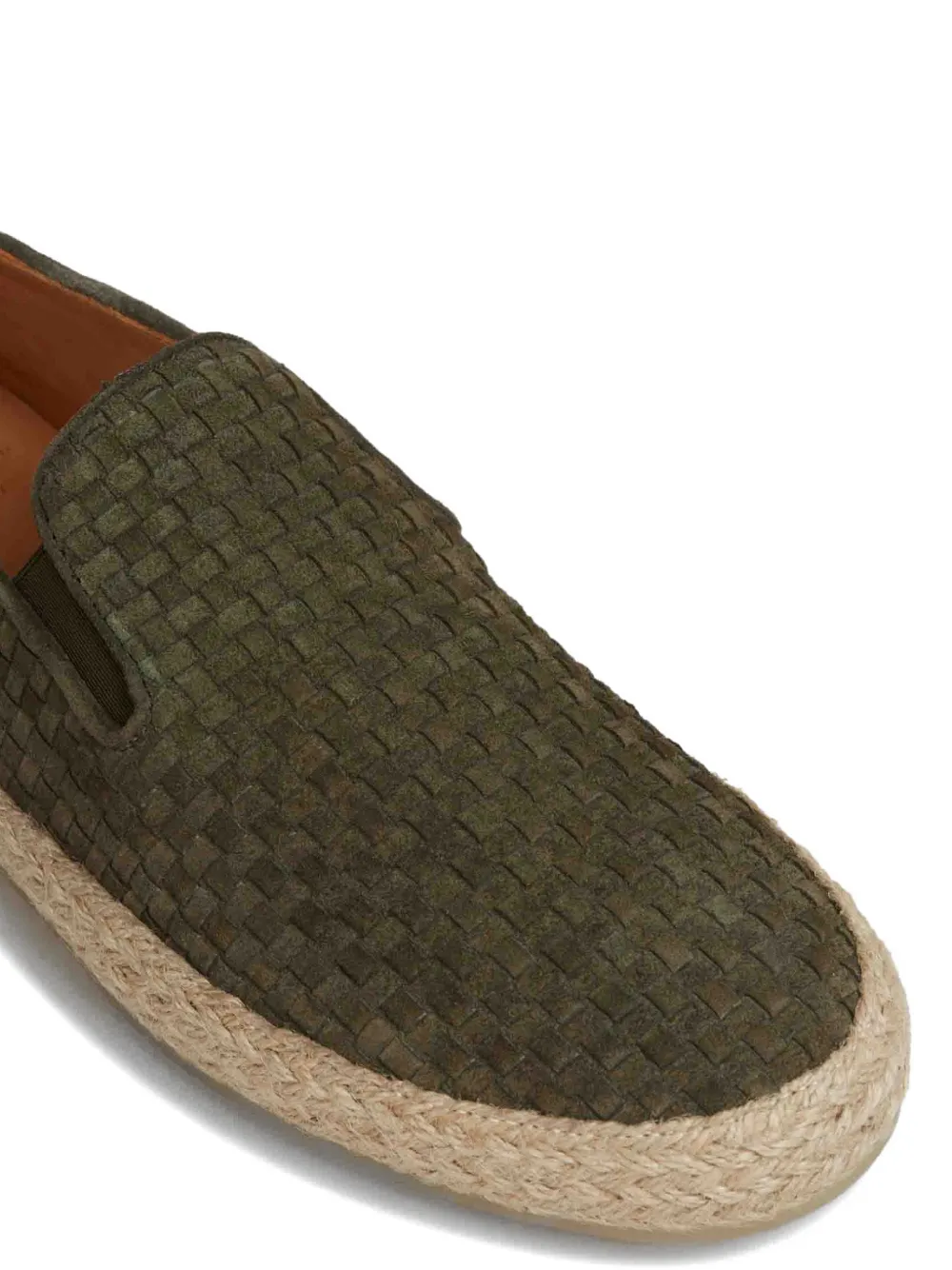 Officine Creative Bowline woven braided-midsole shoes Groen
