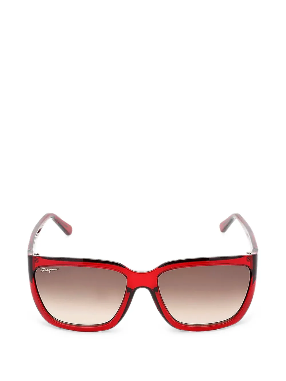 Ferragamo square-frame sunglasses - Rosso