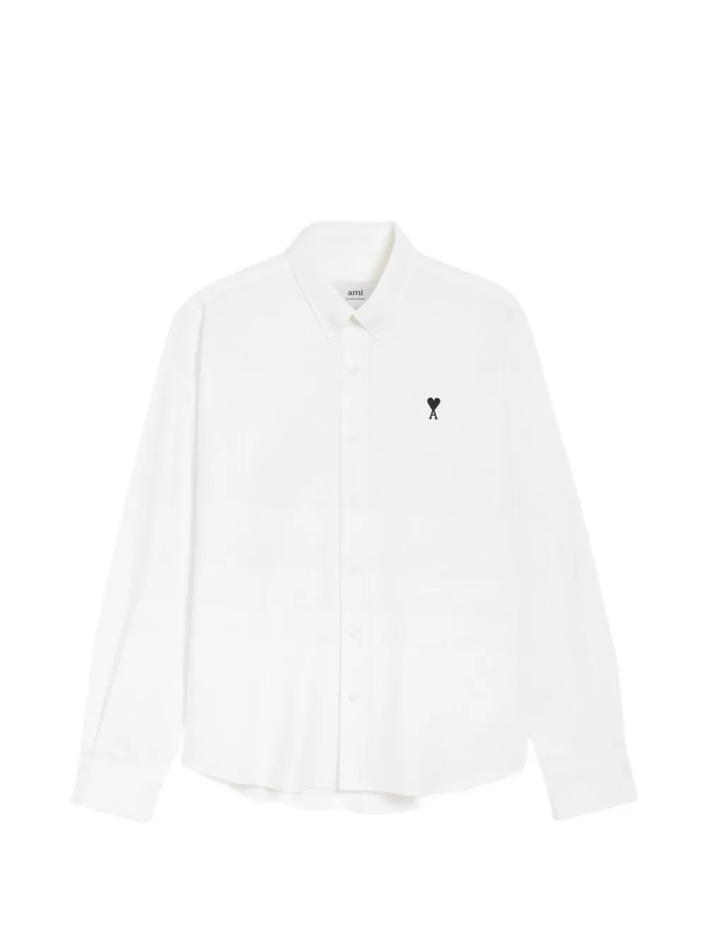 AMI Paris embroidered shirt - Weiß