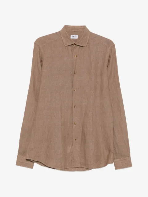 VELA SHOP langærmet skjorte med knapper