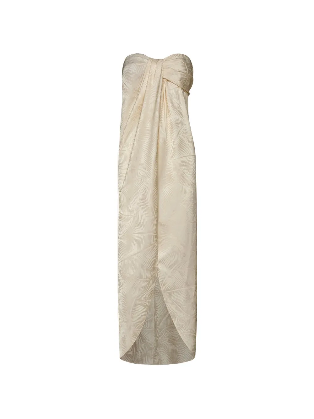 Johanna Ortiz Graceful palm-jacquard top - Neutrals