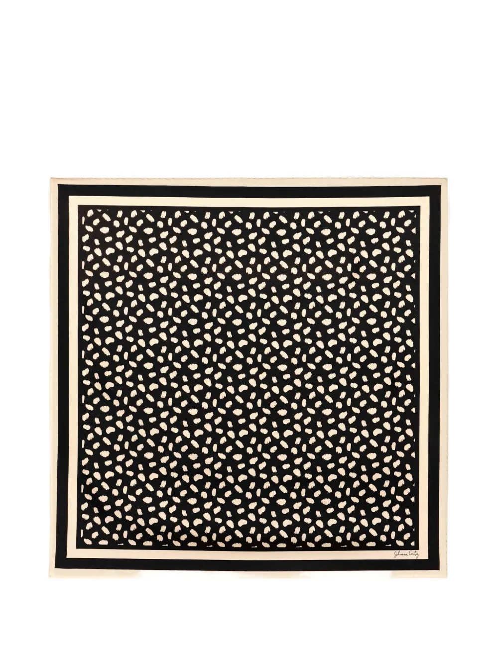 Johanna Ortiz Feline Spirit silk scarf - Nero