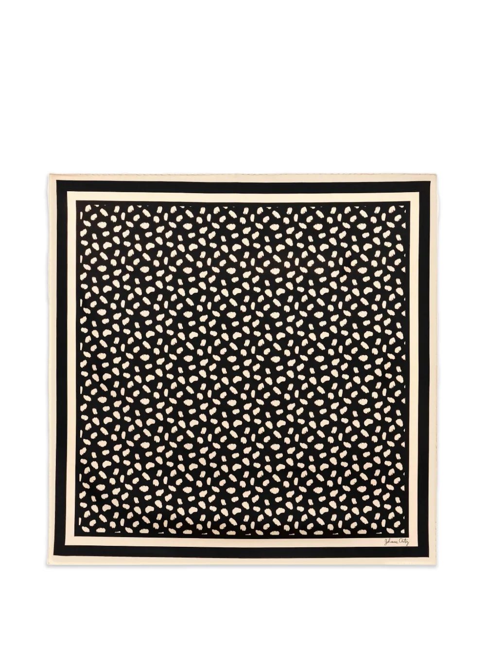 Johanna Ortiz Feline Spirit silk scarf - Black