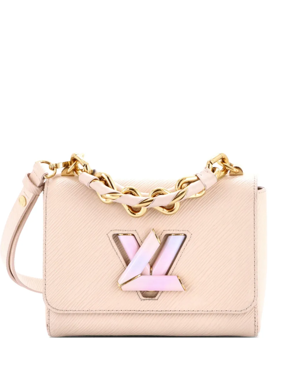 Louis Vuitton Pre-Owned Chunky Chain Twist Bag Epi Leather MM shoulder bag - Toni neutri