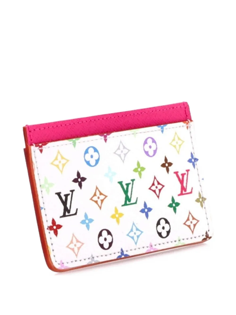 Louis Vuitton Pre-Owned x Takashi Murakami Monogram Multicolor with Leather card holder - Bianco