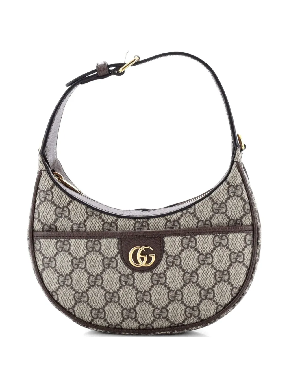 Gucci Pre-Owned Beschichtete Ophidia Zip GG Canvas Super Mini Schultertasche - Braun