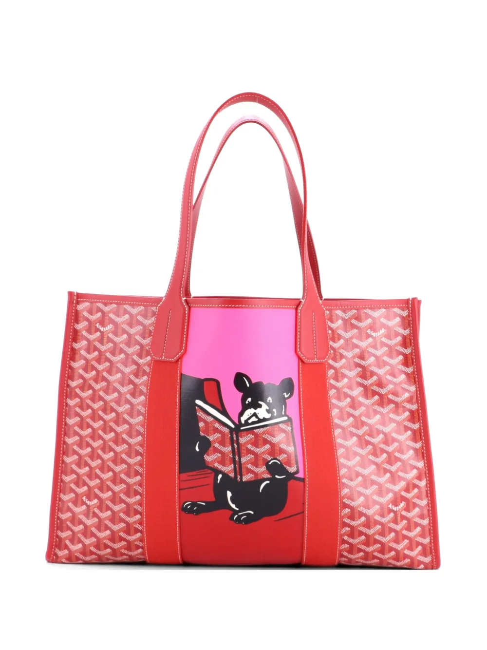 Goyard Pre-Owned Villette Printed Coated Canvas MM tote bag - Rosso