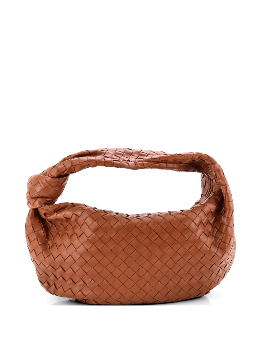Bottega Veneta Pre-Owned Borsa passepartout BV Jodie piccola in nappa con design Intrecciato - Marrone