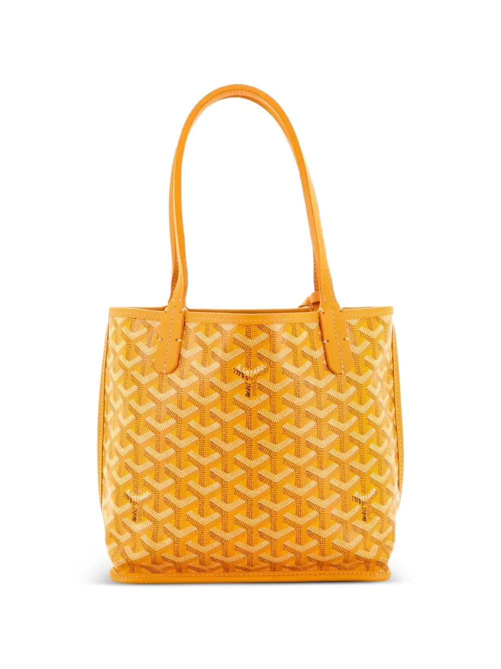 Goyard Pre-Owned Anjou Reversible Tote Coated Canvas Mini satchel - Giallo